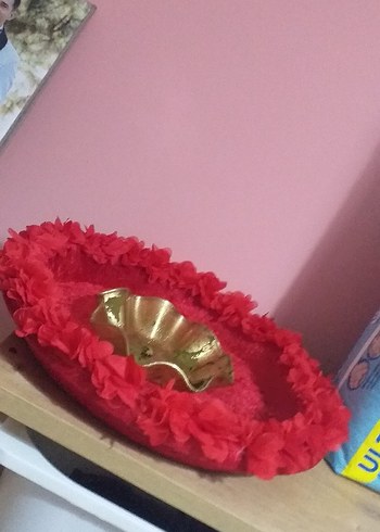 Kırmızı Çiçekli kina sepeti - Görsel 2