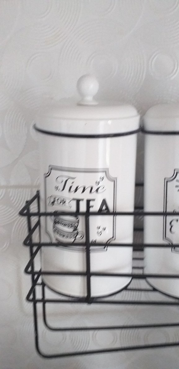 Beyaz Metal Raflı Mutfak Kavanoz Seti - Görsel 2