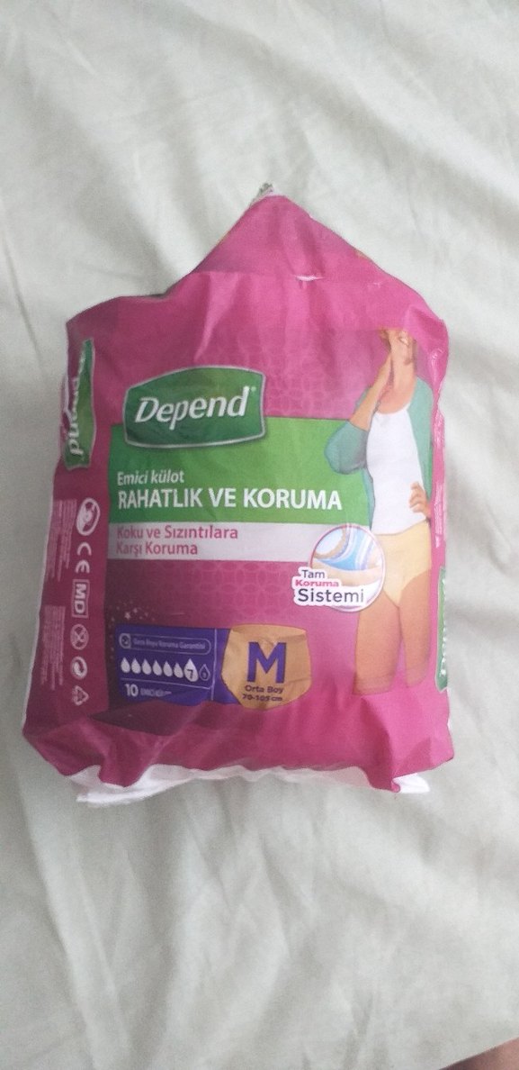 Depend Emici Külot - Orta Beden, Pembe - Görsel 3