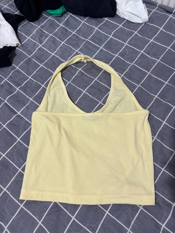 Sarı Straplez Kadın Atlet - Görsel 2