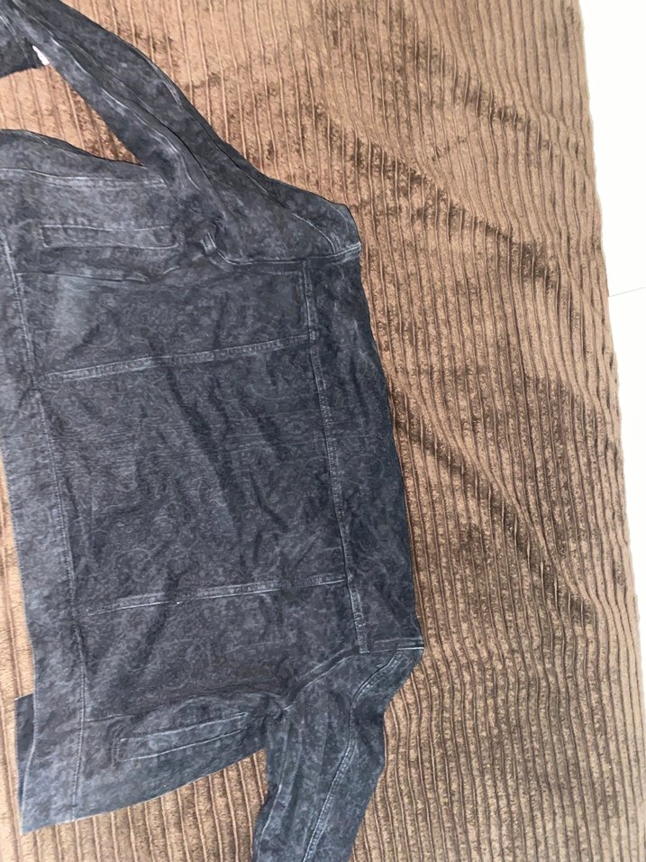 Gri Düğmeli Kadın Denim Ceket - Görsel 2