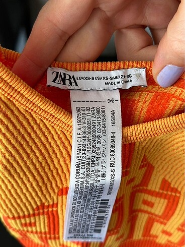 xs Beden Zara marka büstiyer