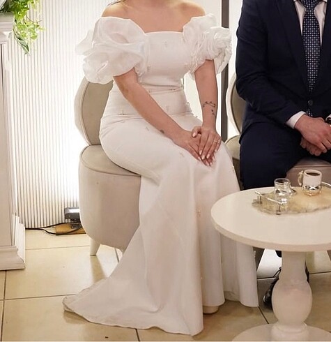İncili söz nişan nikah elbisesi