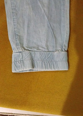 Kadın Bej Boyfriend Denim Pantolon - Görsel 2