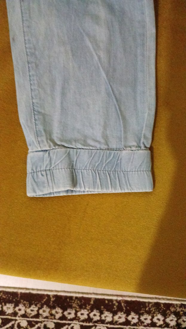 Kadın Bej Boyfriend Denim Pantolon - Görsel 2