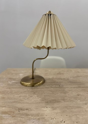 Sarı Katlanabilir Abajur Masa Lambası - Görsel 5