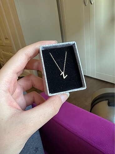 So Chic Söğütlü Silver Gümüş Altın Z Harf Kolye 925