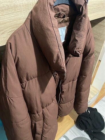 Bershka erkek kahverengi mont