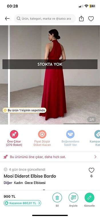 Diğer Mooi Diderot Elbise Bordo