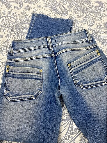36 Beden vintage cok eski dusuk bel pantalon