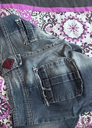 Designer Gri Loose Fit Midi Denim Kadın Jean düşük bel vintage