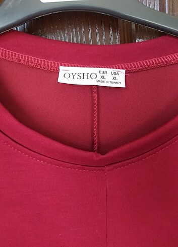 l Beden bordo Renk Bordo oysho marka elbise