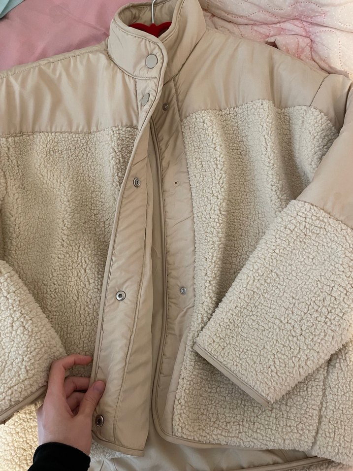 H&M peluş mont - Görsel 2