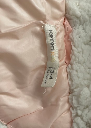 Kız Çocuk Pudra Kapüşonlu Yelek - Görsel 3