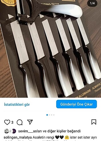  Beden Solingen bıçak