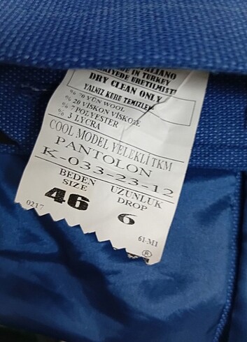 46 Beden Takım elbise
