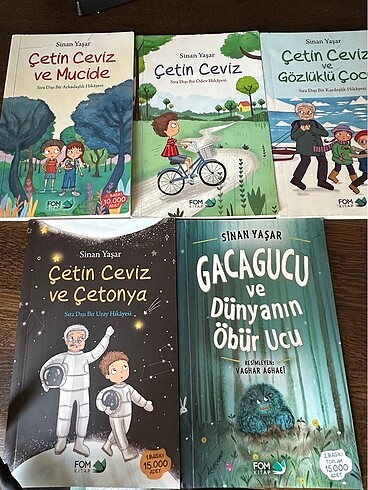  Sinan yaşar kitapları Çetin Ceviz serisi ve gagagucu