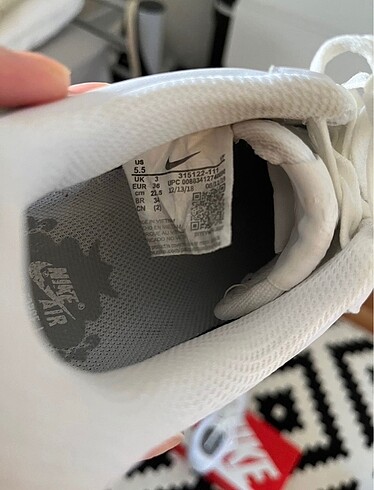 36 Beden beyaz Renk Nike airforce