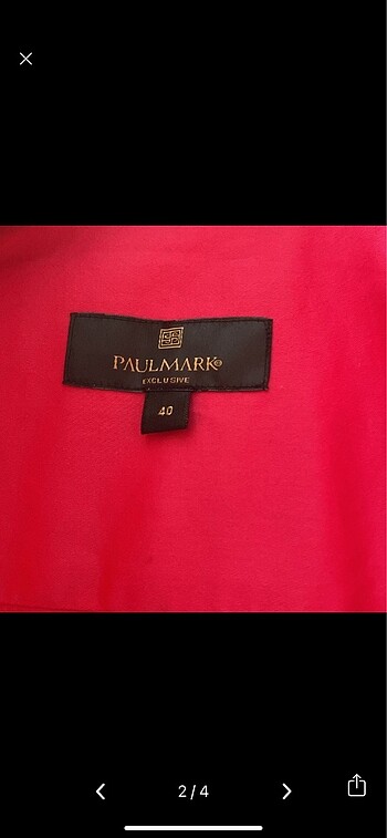 Paulmark Paulmark pembe gömlek
