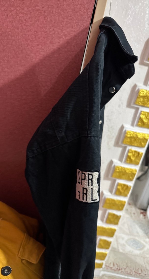 Siyah Düğmeli Kadın Denim Ceket - Görsel 2