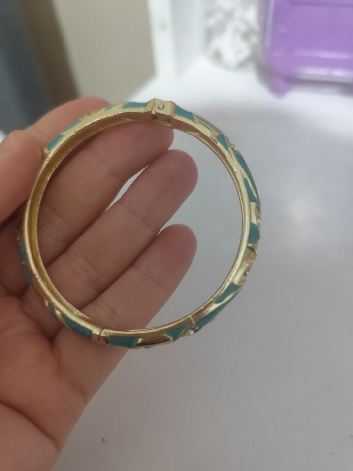 Turkuaz Renkli Vintage Mineli Kadın Bileklik - Görsel 2