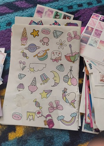 Renkli Sticker Seti - Görsel 5