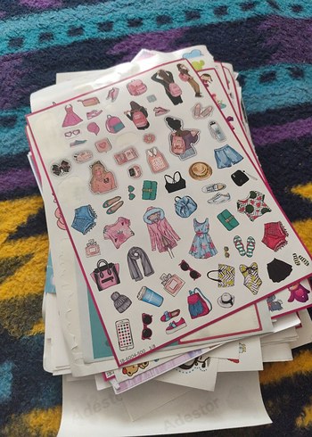 Renkli Sticker Seti - Görsel 8