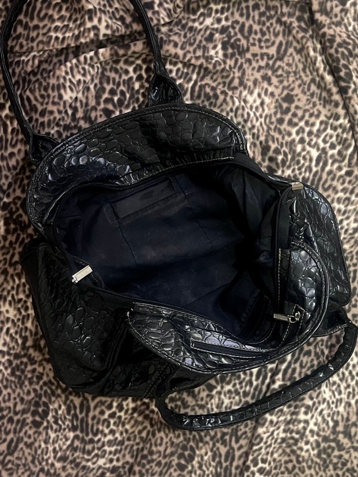 y2k vintage deri çanta - Görsel 5