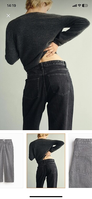 H&M HM Geniş Kot Pantolon
