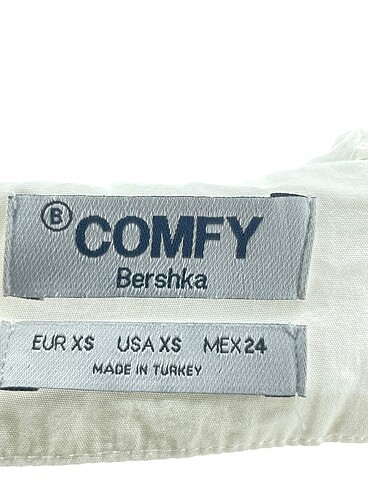 xs Beden beyaz Renk Bershka Mini Üst %70 İndirimli.