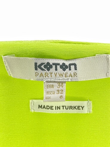34 Beden yeşil Renk Koton Uzun Elbise %70 İndirimli.