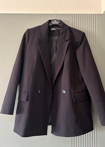 Zara Siyah Oversize Blazer Ceket