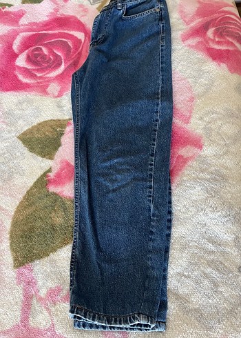 LC Waikiki Mavi Batik Desenli Kadın Mom Jean