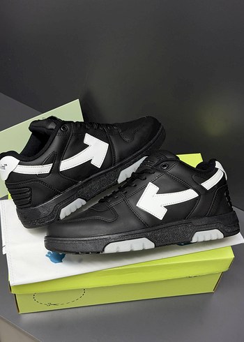 Diğer Off White Men Sneakers Siyah Beyaz Spor Sneaker