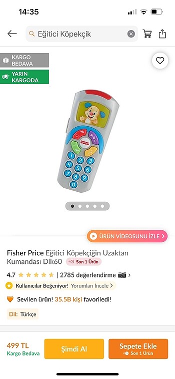 Eğitici köpekçik uzaktan kumanda