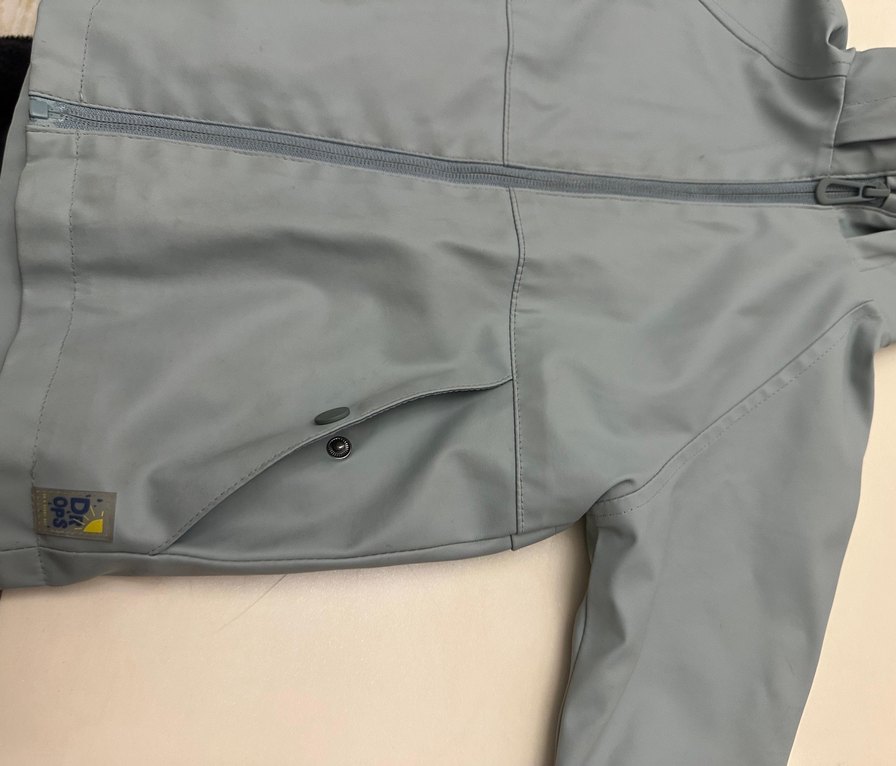 Erkek Çocuk Gri Fermuarlı Yağmurluk - Görsel 4