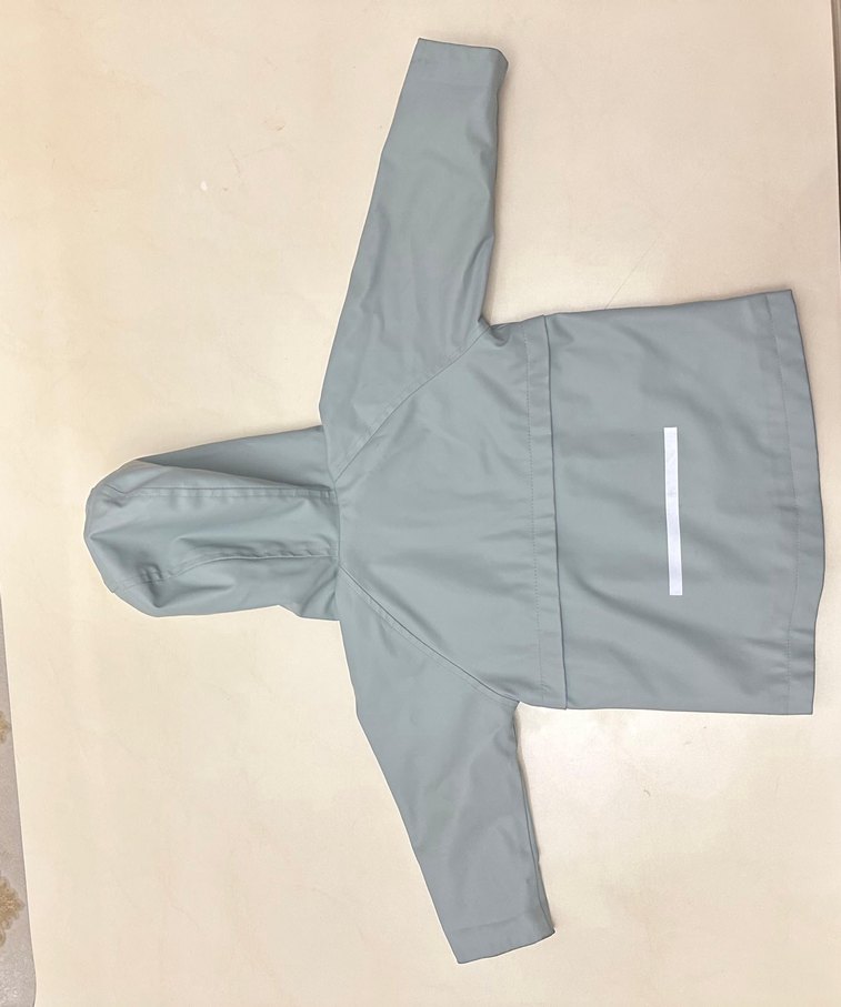 Erkek Çocuk Gri Fermuarlı Yağmurluk - Görsel 2