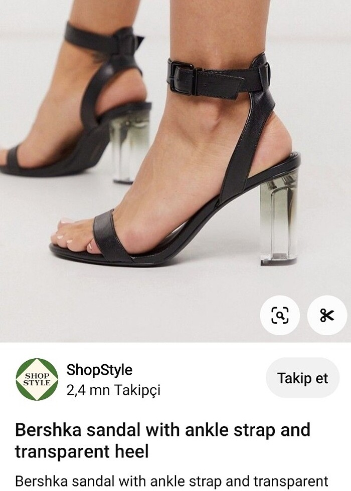Bershka topuklu ayakkabı - Görsel 2