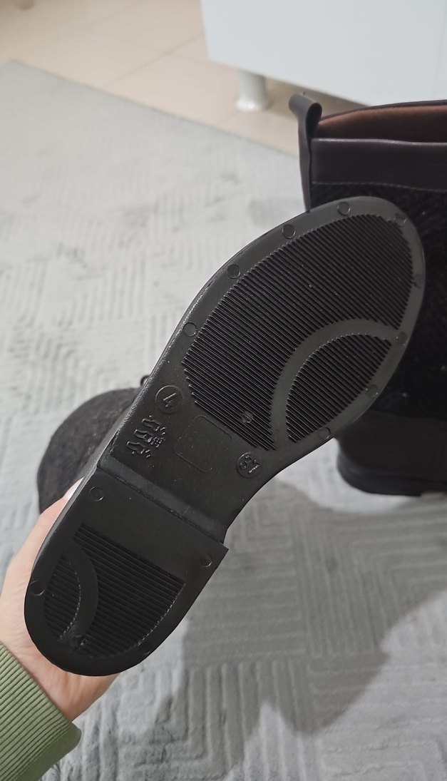 Kahverengi Kadın Dizaltı Kauçuk Çizme - Görsel 4