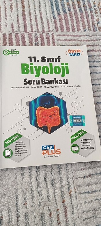  Beden Çap plus yayınları 11. Sınıf biyoloji soru bankası ve kavram yay