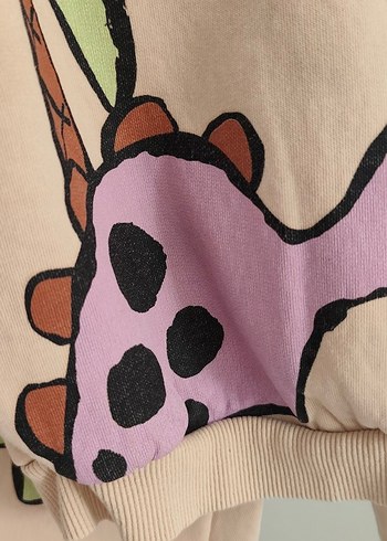 Çocuk Baskılı Rahat Eşofman Takımı - Görsel 3