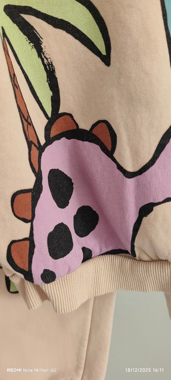 Çocuk Baskılı Rahat Eşofman Takımı - Görsel 3