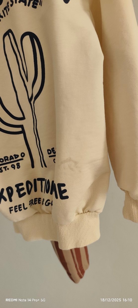 Erkek Çocuk Pamuklu Baskılı Sweatshirt - Görsel 4