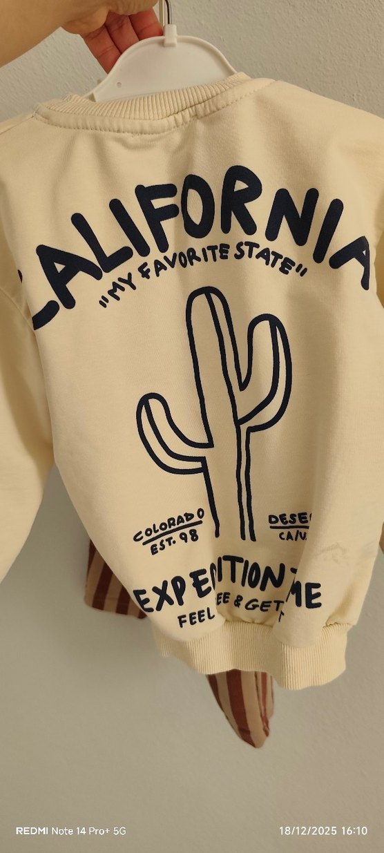 Erkek Çocuk Pamuklu Baskılı Sweatshirt - Görsel 3