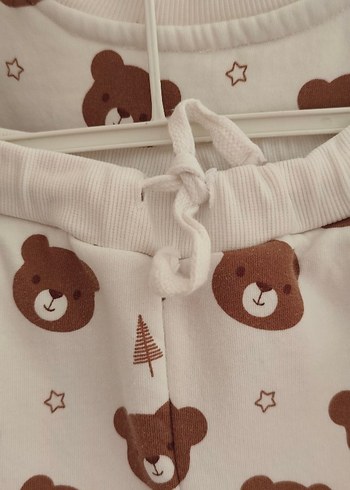 Kahverengi Ayı Desenli Bebek Takımı - Görsel 3