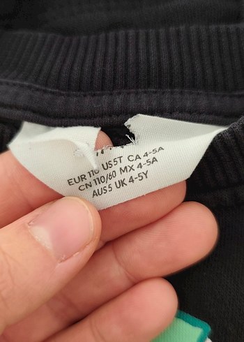 Ejderha Baskılı Siyah Erkek Sweatshirt - Görsel 4