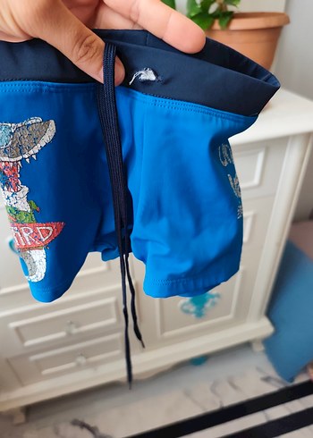 Erkek Çocuk Renkli Baskılı Mayo ve Deniz Ayakkabısı - Görsel 5