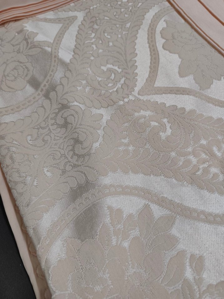 İşlemeli Parlak pudra Nevresim Takımı - Görsel 5