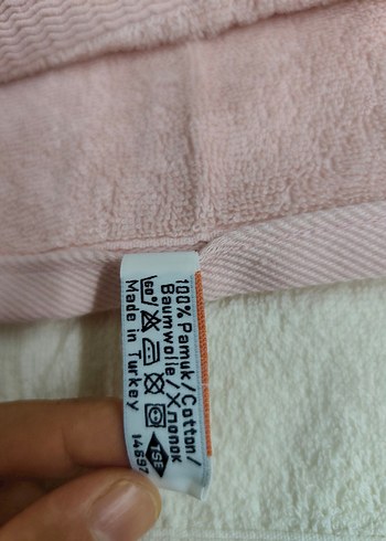 Nakışlı beyaz ve pastel havlu seti - Görsel 5