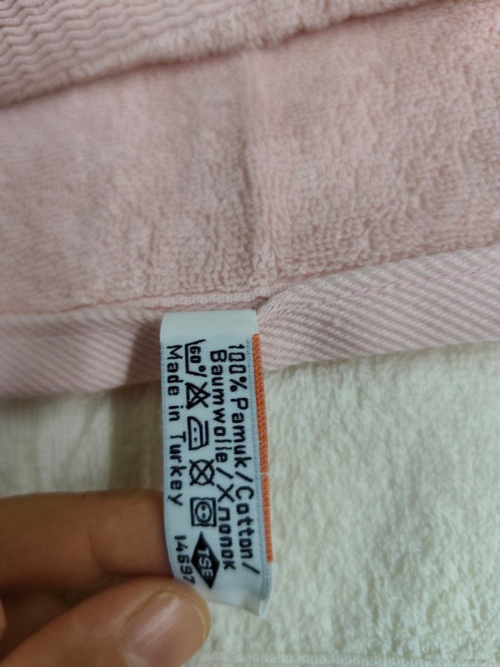 Nakışlı beyaz ve pastel havlu seti - Görsel 5